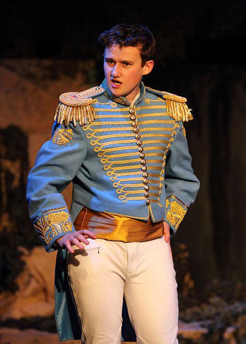 Light blue and gold prince costume